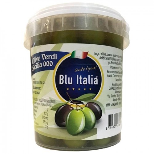 Оливки зеленые Blu Italia в ведре 900 г Оливки зеленые Blu Italia в ведре 900 г