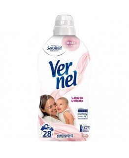 Ополіскувач Vernel Carezza Delicata 28 прань 700мл Ополіскувач Vernel Carezza Delicata 28 прань 700мл