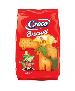 Печенье Croco biscuiti zoo с маслом 100 г Печенье Croco biscuiti zoo с маслом 100 г