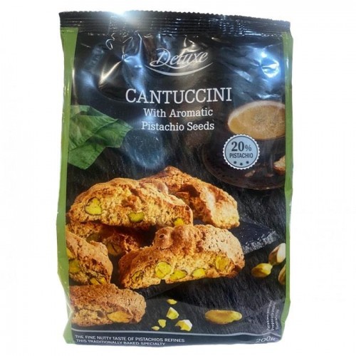 Печенье Deluxe cantuccini с фисташками 200 г Печенье Deluxe cantuccini с фисташками 200 г