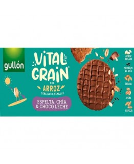 Печиво Gullon Vital grain з шоколадом, спельтою та чіа 310 г Печиво Gullon Vital grain з шоколадом, спельтою та чіа 310 г