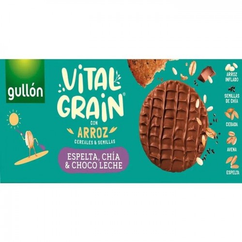 Печиво Gullon Vital grain з шоколадом, спельтою та чіа 310 г Печиво Gullon Vital grain з шоколадом, спельтою та чіа 310 г