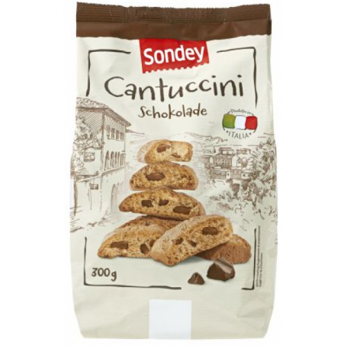 Печенье Sondey Cantuccini с шоколадом 300г Печенье Sondey Cantuccini с шоколадом 300г