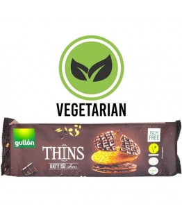 Печенье злаковое Gullon Thins с темным шоколадом 150 г Печенье злаковое Gullon Thins с темным шоколадом 150 г