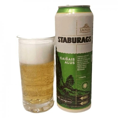 Пиво светлое фильтрованное Lacplesis Staburags 5.4% 568 мл Пиво светлое фильтрованное Lacplesis Staburags 5.4% 568 мл