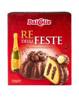 Подарочный набор Dal Colle шоколадный панеттоне и шампанское 750г