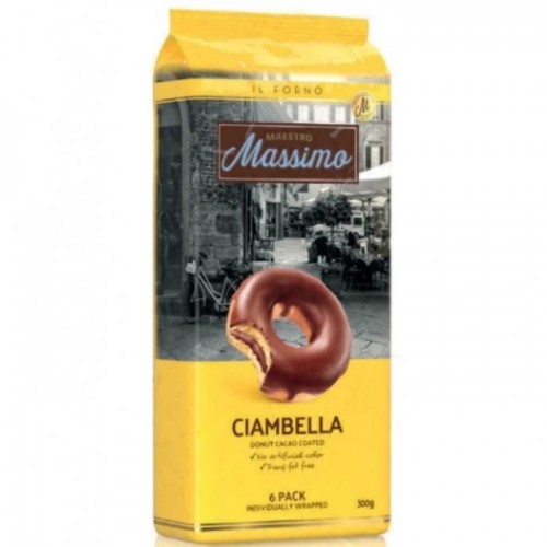 Пончик Maestro Massimo Донат Ciambella Cocoa 300г Пончик Maestro Massimo Донат Ciambella Cocoa 300г
