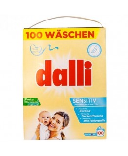 Порошок для стирки детских вещей Dalli Sensitiv 100 стирок 6,5 кг