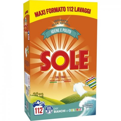 Порошок для стирки Sole Igiene e pulito (универсальный) 112 стирок 7кг Порошок для стирки Sole Igiene e pulito (универсальный) 112 стирок 7кг