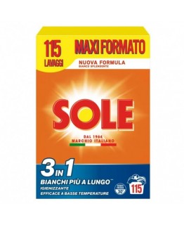 Порошок стиральный Sole с бикарбонатом 115 стирок 5,75кг