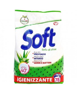 Порошок Soft Linfa di Aloe дезенфицирующий 78 стирок 3.9 кг