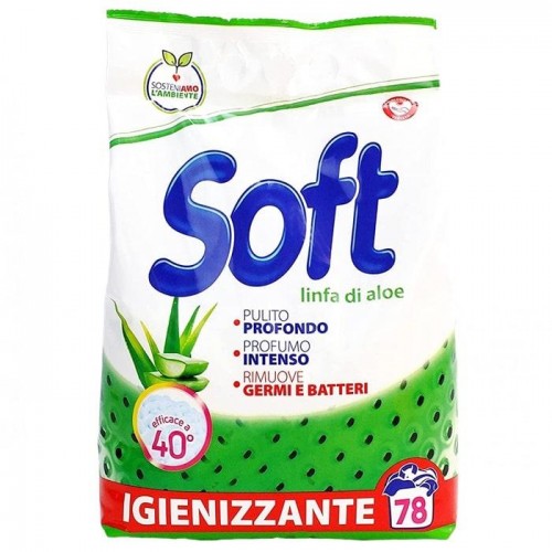 Порошок Soft Linfa di Aloe дезенфицирующий 78 стирок 3.9 кг Порошок Soft Linfa di Aloe дезенфицирующий 78 стирок 3.9 кг