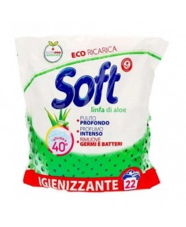 Порошок Soft Linfa di Aloe для стирки универсальный 22 стирки 1,100кг Порошок Soft Linfa di Aloe для стирки универсальный 22 стирки 1,100кг