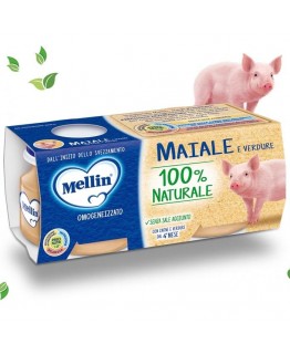 Пюре Mellin со свининой (с 4 мес.) 80г Пюре Mellin со свининой (с 4 мес.) 80г