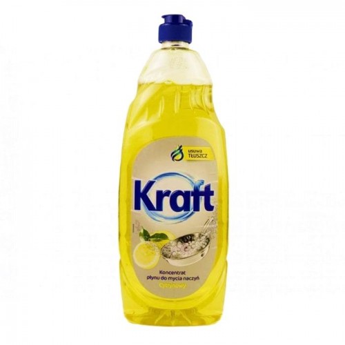 Жидкость для мытья посуды Kraft лимон 850мл Жидкость для мытья посуды Kraft лимон 850мл