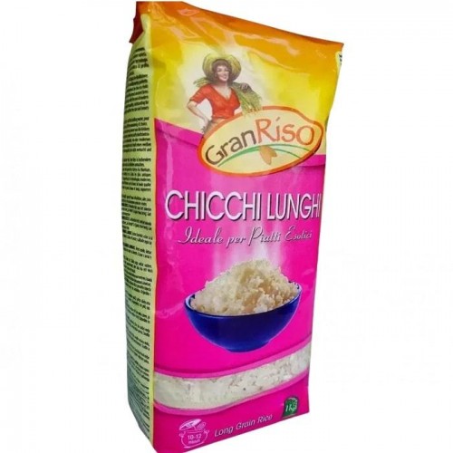 Рис длинный Gran Riso chicchi lunghi 1кг Рис длинный Gran Riso chicchi lunghi 1кг