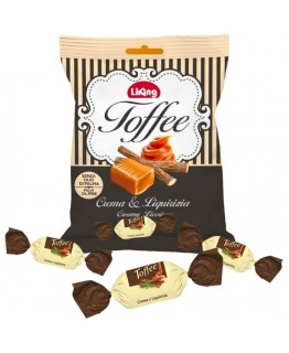 Іриски Liking Toffee Crema Liquirizia з лакрицею 175 г