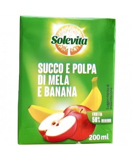 Сок Solevita с мякотью яблока и банана 200мл