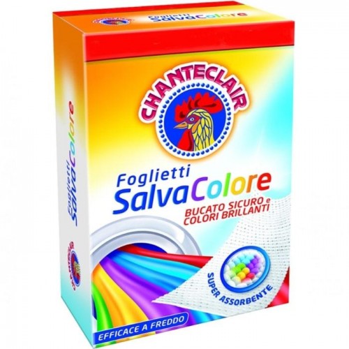 Серветки Chanteclair Foglietti Salvacolore для поглинання кольору при пранні 8шт Серветки Chanteclair Foglietti Salvacolore для поглинання кольору при пранні 8шт