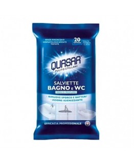 Салфетки для чистки ванной комнаты и туалета Quasar 20шт Салфетки для чистки ванной комнаты и туалета Quasar 20шт