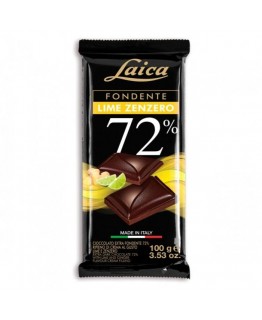 Шоколад чорний Laica з імбиром та лаймом 72% какао 100г Шоколад чорний Laica з імбиром та лаймом 72% какао 100г