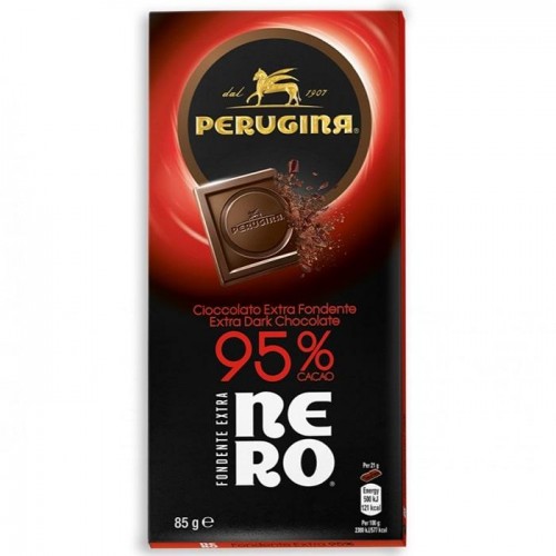 Шоколад черный Perugina 95% cacao без глютена 85 г Шоколад черный Perugina 95% cacao без глютена 85 г