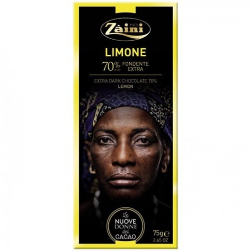 Шоколад черный Zaini Limone 70% 75г Шоколад черный Zaini Limone 70% 75г