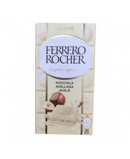 Шоколад Ferrero Rocher белый с лесным орехом 90г