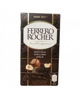 Шоколад Ferrero Rocher черный с лесным орехом 90г