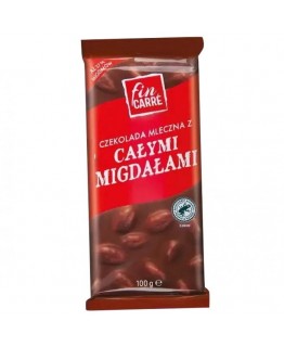 Шоколад Fin carre молочный с миндалем 100г