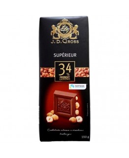 Шоколад JD Gross Superieur 34% орехов 150 г
