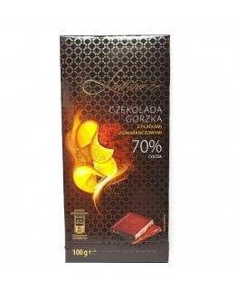 Шоколад Luximo 70% какао со вкусом апельсина 100г