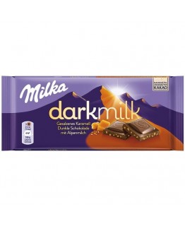 Шоколад Milka Darkmilk соленая карамель 85г
