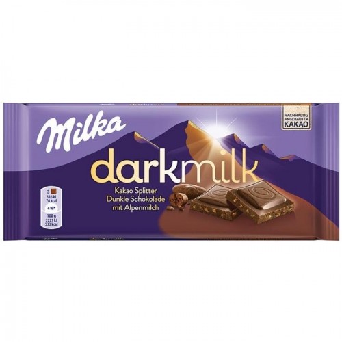 Шоколад Milka Darkmilk с какао бобами 85г Шоколад Milka Darkmilk с какао бобами 85г