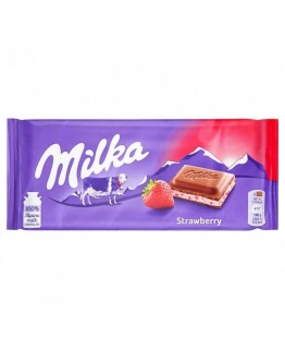 Шоколад Milka клубника 100г