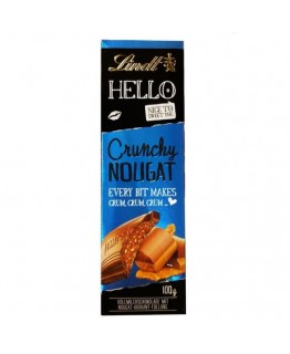 Шоколад молочный Lindt Hello с нуговой начинкой 100г Шоколад молочный Lindt Hello с нуговой начинкой 100г