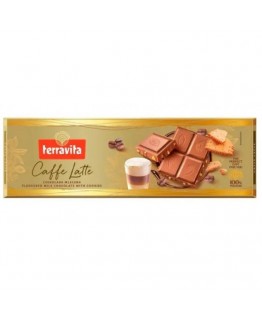 Шоколад молочный Terravita caffe latte 225г