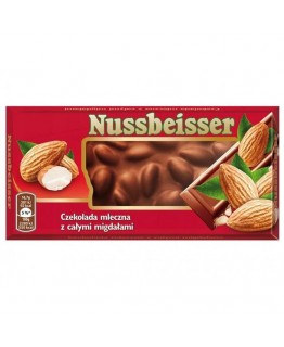 Шоколад молочный с миндалем Nussbeisser 100г Шоколад молочный с миндалем Nussbeisser 100г