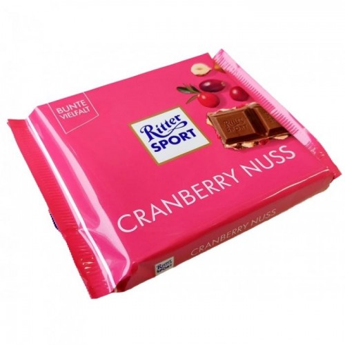 Шоколад Ritter Sport Cranberry nuss 100г Шоколад Ritter Sport Cranberry nuss 100г