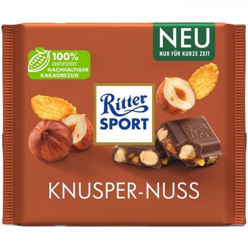Шоколад Ritter Sport Knusper-Nuss 250 г Шоколад Ritter Sport Knusper-Nuss 250 г