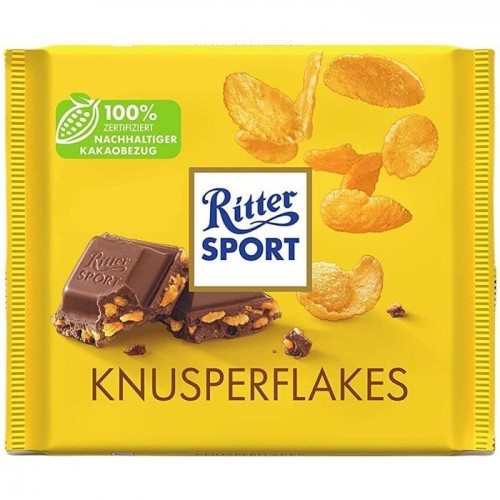 Шоколад Ritter Sport Knusperflakes 250 г Шоколад Ritter Sport Knusperflakes 250 г