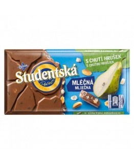 Шоколад Studentska молочний із грушею 180 г