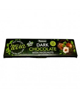 Шоколад Torras stevia черный с целым фундуком без глютена 300г Шоколад Torras stevia черный с целым фундуком без глютена 300г