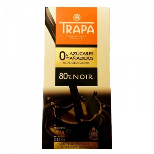 Шоколад Trapa черный без сахара 80г Шоколад Trapa черный без сахара 80г