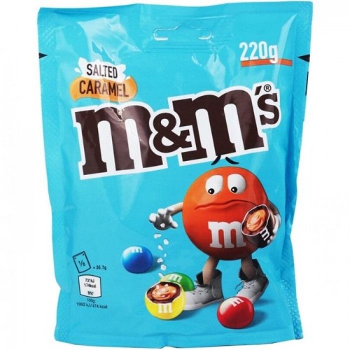 Шоколадные драже M&Ms соленая карамель 220 г Шоколадные драже M&Ms соленая карамель 220 г