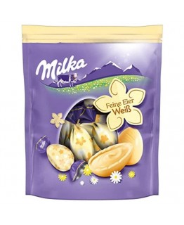 Шоколадные яйца Milka с белым шоколадом 90г Шоколадные яйца Milka с белым шоколадом 90г