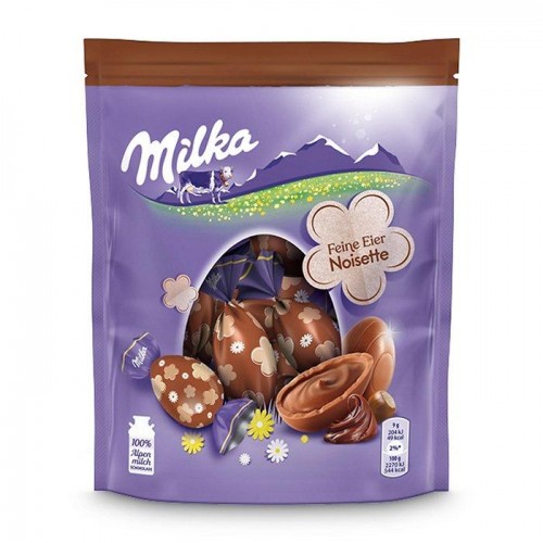 Шоколадные яйца Milka с орехом 90г Шоколадные яйца Milka с орехом 90г