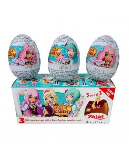 Шоколадные яйца с игрушками для девочек Zaini 20г
