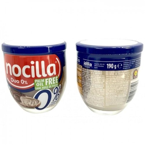Шоколадная паста Nocilla Duo 0% без сахара и пальмового масла 190г Шоколадная паста Nocilla Duo 0% без сахара и пальмового масла 190г