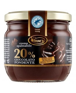 Шоколадная паста Witor's 20% cioccolato fondente 360г